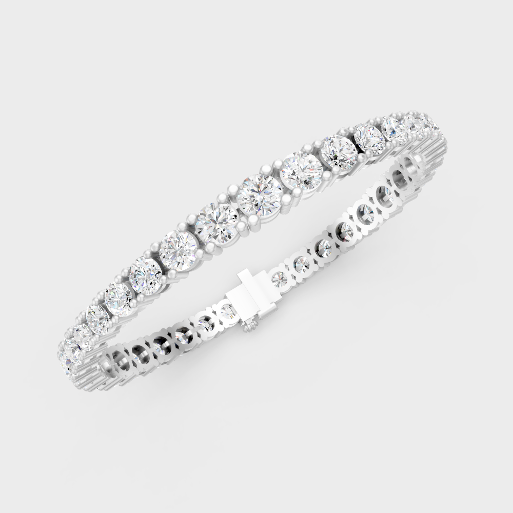 Premium Lab Diamond Tennis Bracelet Platinum
