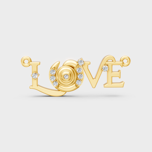 Sustainable Yellow Gold Pendant With Gli Certified Round-Cut Lab-Grown Diamonds