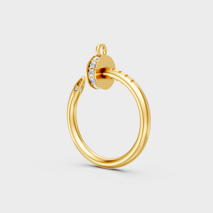Sustainable Yellow Gold Pendant With Gli Certified Round-Cut Lab-Grown Diamonds