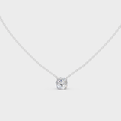 Luxury Lab Diamond Pendant White Gold