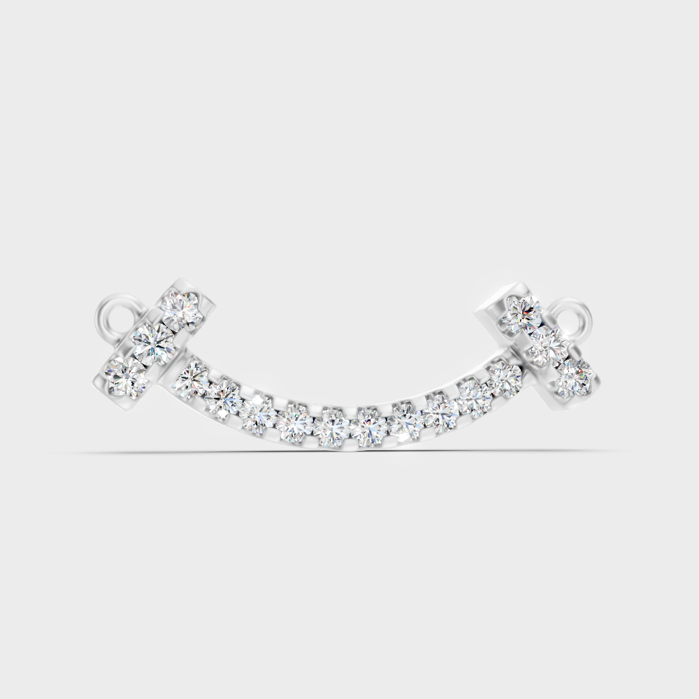 Round Lab-Grown Diamond Pendant Without Chain in