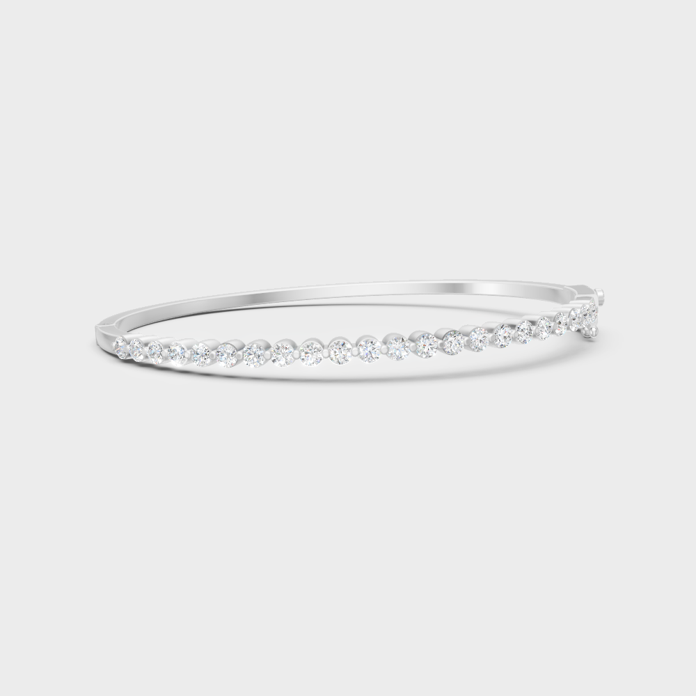 Luxury Diamond Kada Bracelet Platinum Jewelry
