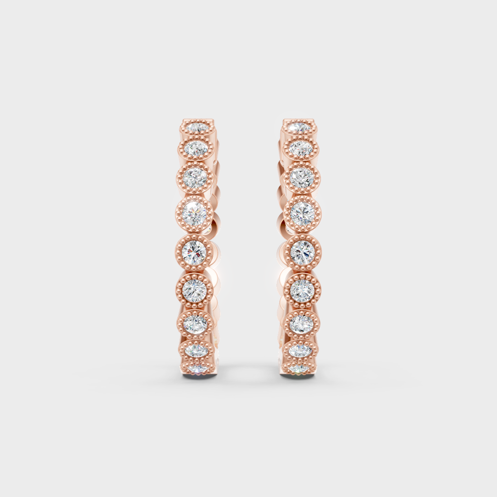 Unique rose gold lab diamond earrings for special occasions and gifting