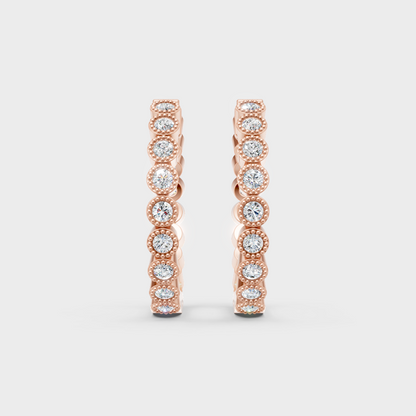 Unique rose gold lab diamond earrings for special occasions and gifting