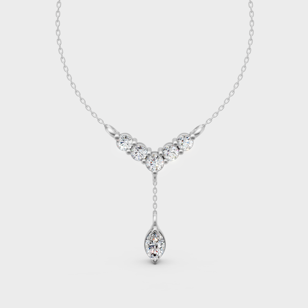 Certified Lab-Grown Diamond Pendant Necklace Platinum