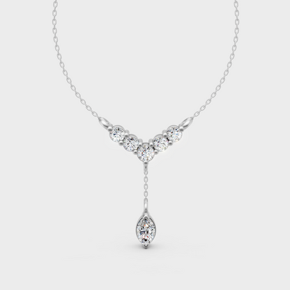 Certified Lab-Grown Diamond Pendant Necklace Platinum
