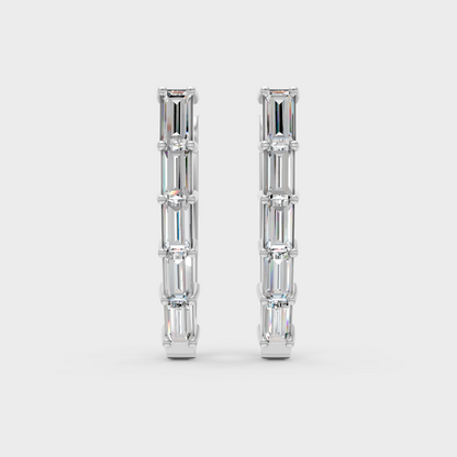 Fine Jewelry Lab-Grown Diamond Hoops In Rose Gold