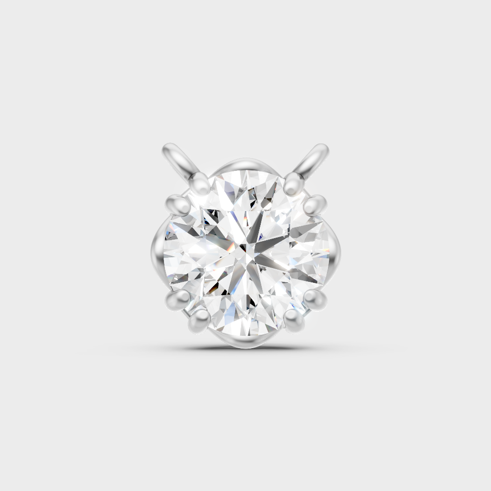 Certified Lab-Grown Diamond Pendant White Gold