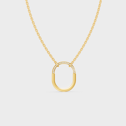 0.11 Ct Round Lab-Grown Diamond Pendant With Chain