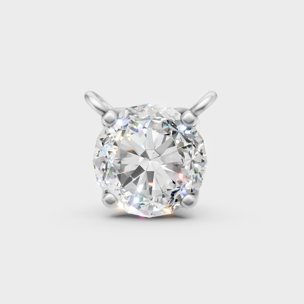 Certified Lab-Grown Diamond Pendant White Gold