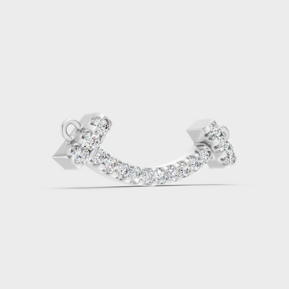 Round Lab-Grown Diamond Pendant Without Chain in