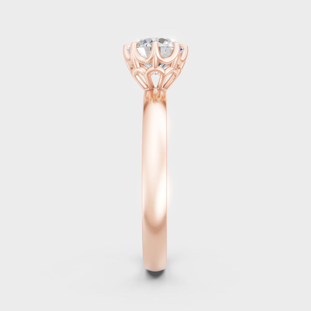 Timeless 1 Ct Lab Created Diamond Women’s Ring In Rose Gold