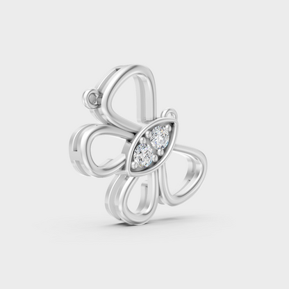 High-Polish 950 Platinum Round-Cut Lab Diamond Pendant For A Brilliant Look