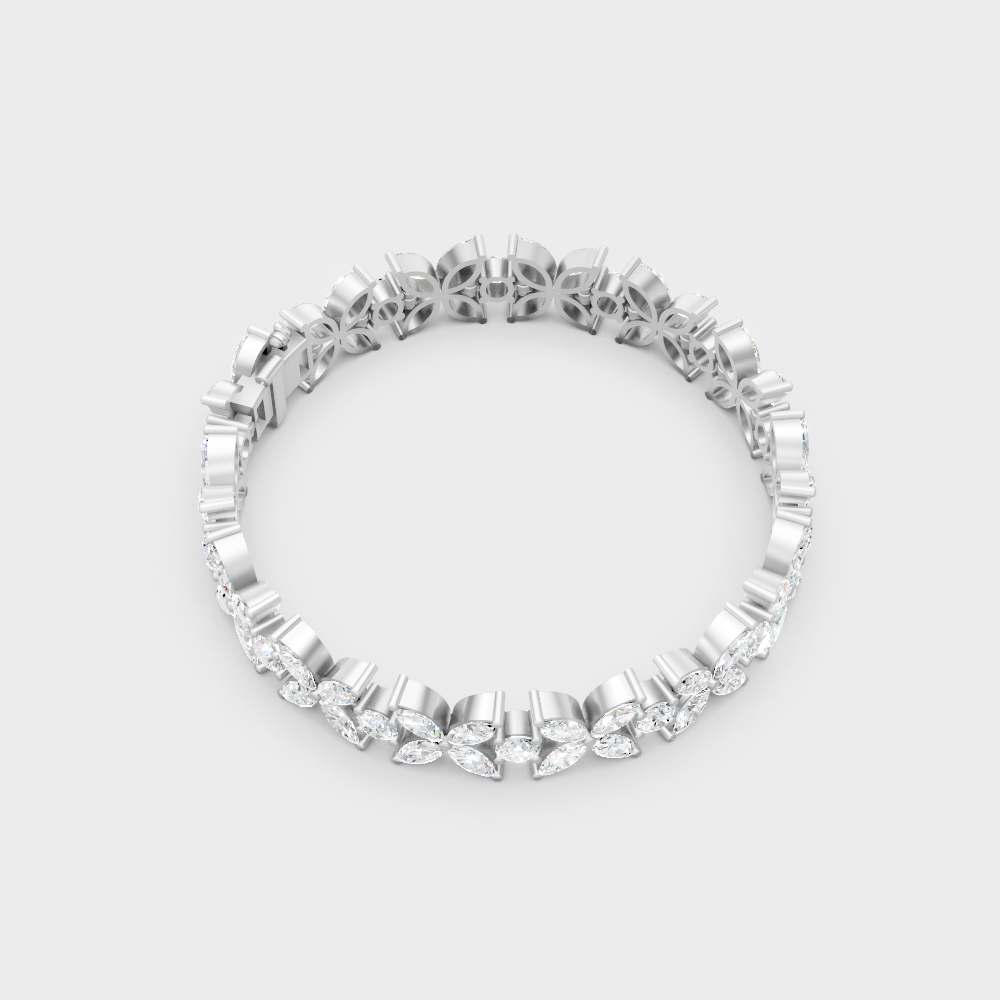Premium Lab Diamond Bracelet Platinum
