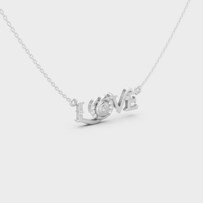 GLI Certified 0.09 Ct Round Lab-Grown Diamond Necklace White Gold