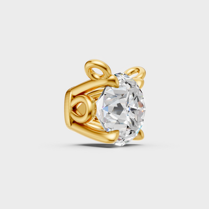 Brilliant Round Lab-Grown Diamond Pendant 18K Yellow Gold