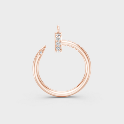 Rose Gold Round-Cut Lab-Grown Diamond Pendant For Modern Ethical Luxury