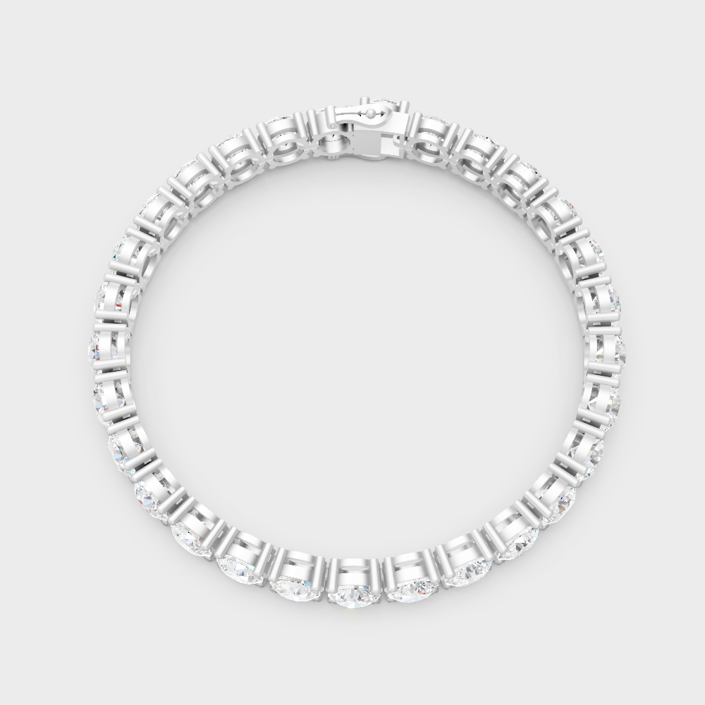 Luxury Diamond Tennis Bracelet Platinum Jewelry