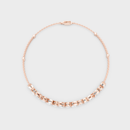 Hallmark Gold Multi Shape Diamond Bracelet Rose Gold