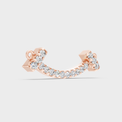 Round Lab-Grown Diamond Pendant Without Chain in