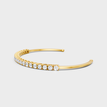 Hallmark Gold Lab Diamond Open Bracelet Yellow Gold