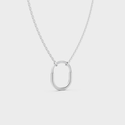 0.11 Ct Round Lab-Grown Diamond Pendant With Chain In 950 Platinum