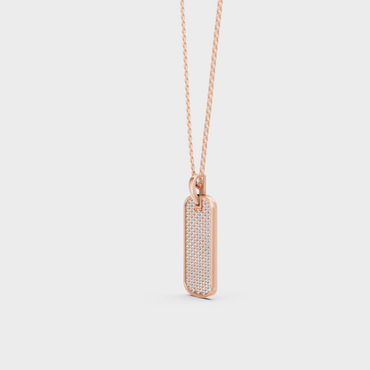 Modern Rose Gold Jewelry With A Brilliant Sustainable Round Diamond For Men