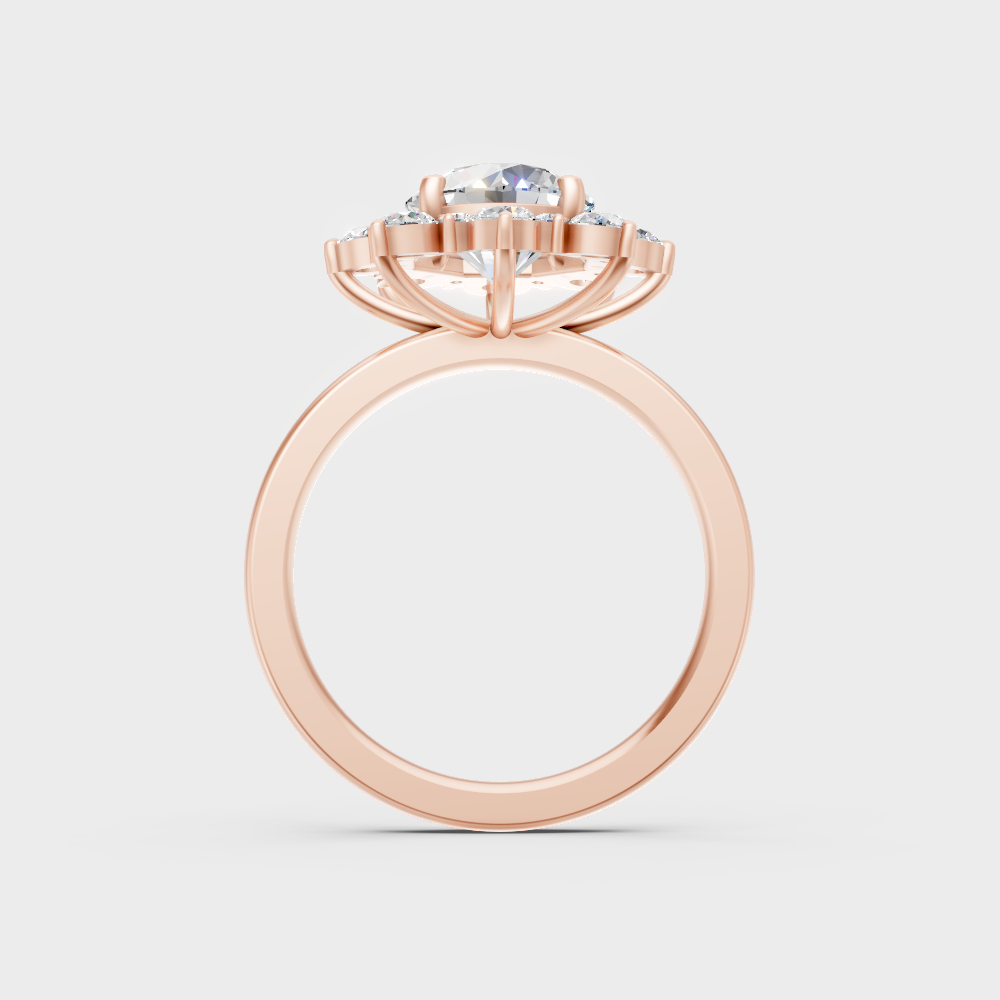  Modern Rose Gold Engagement Ring With Brilliant Sustainable Diamonds