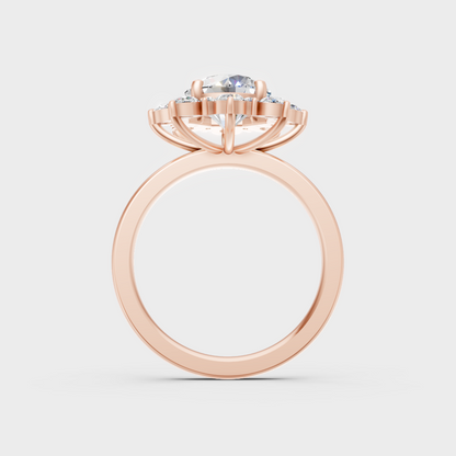  Modern Rose Gold Engagement Ring With Brilliant Sustainable Diamonds