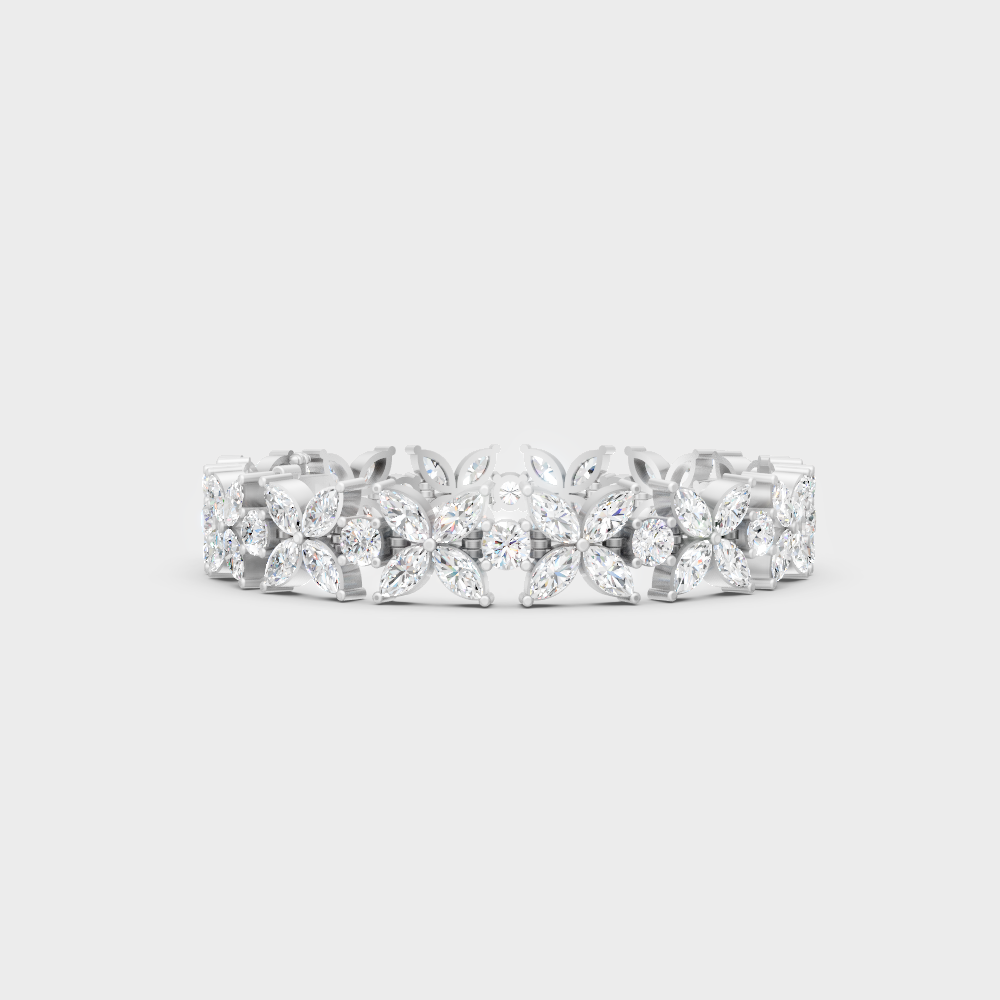 Elegant Lab-Grown Diamond Bracelet White Gold