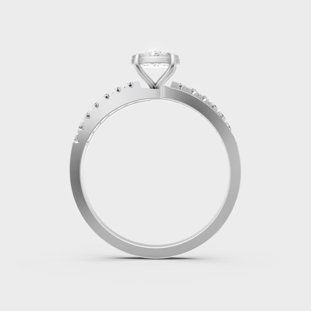 High-Polish 950 Platinum Round Lab Diamond Ring For Maximum Shine