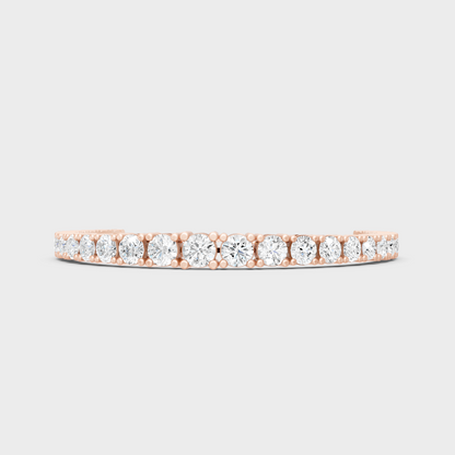 8 Ct Round Cut Lab-Grown Diamond Chain Bracelet Rose Gold