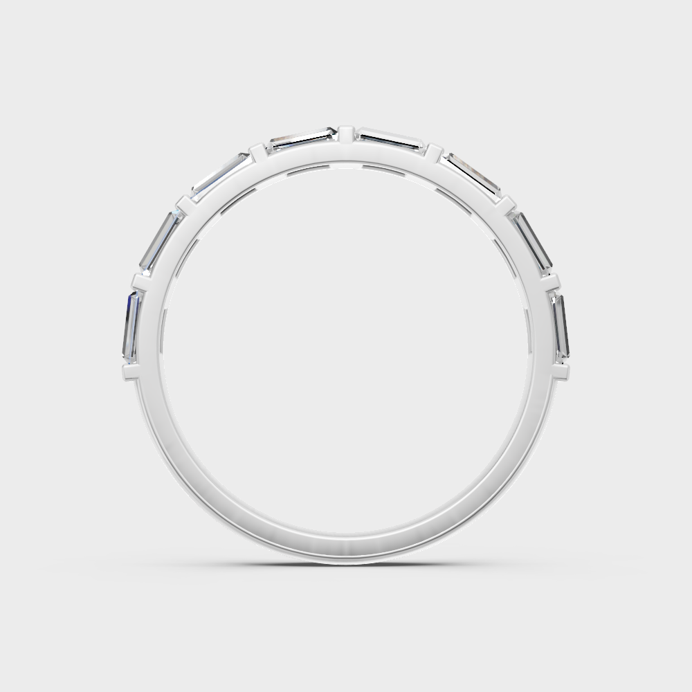 white gold lab-grown diamond band for sophisticated, eco-friendly luxury