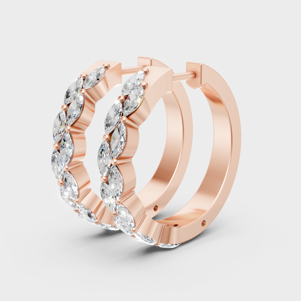  rose gold marquise-cut lab diamond earrings for ethical and stylish gifting