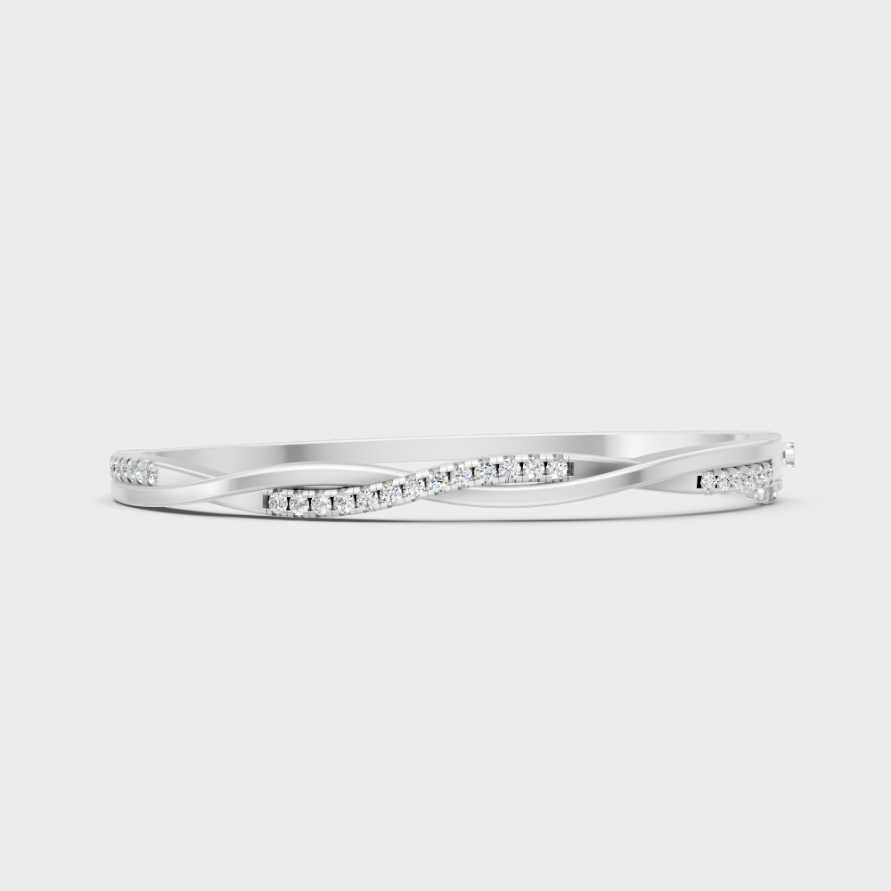 Minimal Lab-Grown Diamond Kada White Gold