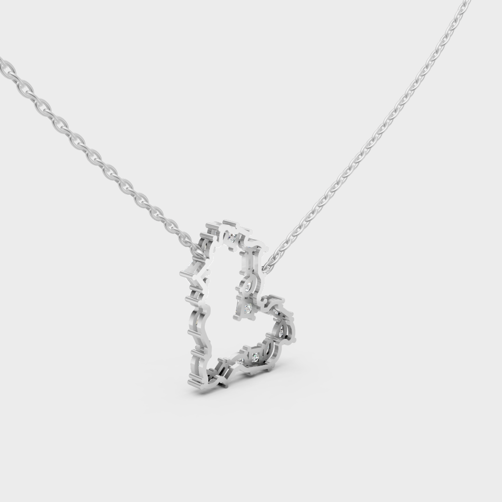 Certified 2 Carat Multi-Cut Diamond Pendant Platinum
