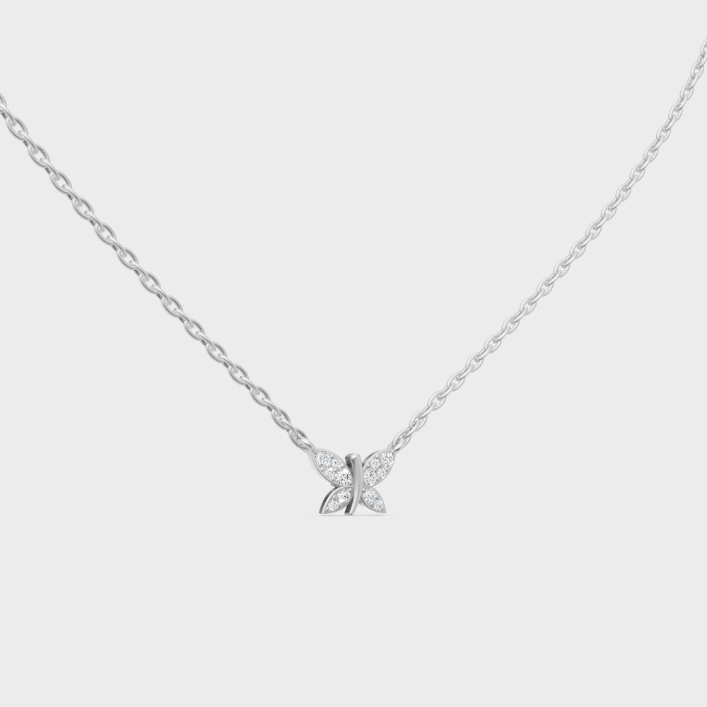 Certified 0.24 Carat Round Diamond Pendant Platinum