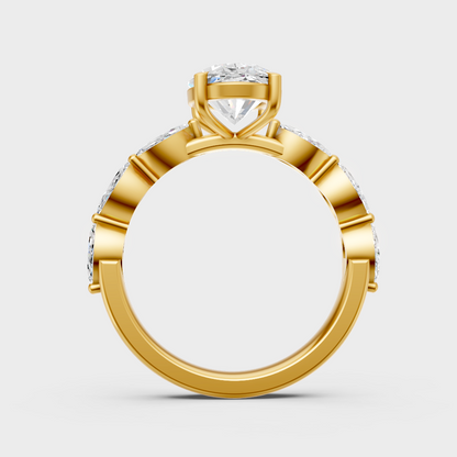 Yellow Gold Oval Diamond Engagement Ring For A Timeless And Ethical Style