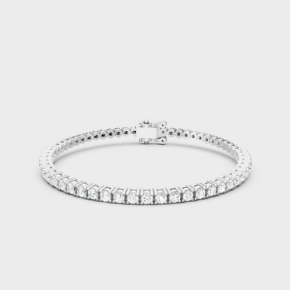 1.95 Ct Round Cut Lab-Grown Diamond Tennis Bracelet White Gold