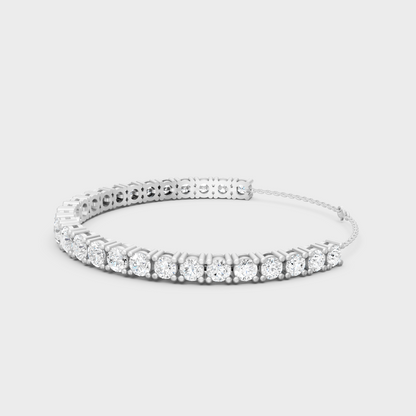 Premium Round Lab Diamond Bracelet Platinum