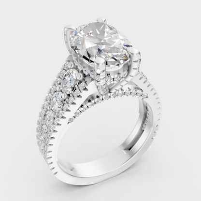 Platinum Fine Jewelry Solitaire Ring For Women