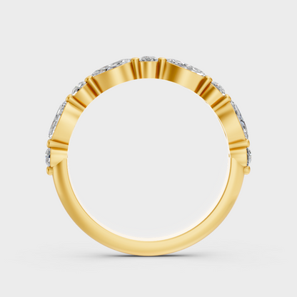 Yellow Gold Diamond Anniversary Band Luxury Jewelry