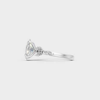 Platinum Fine Jewelry Multi Shape Diamond Ring Set