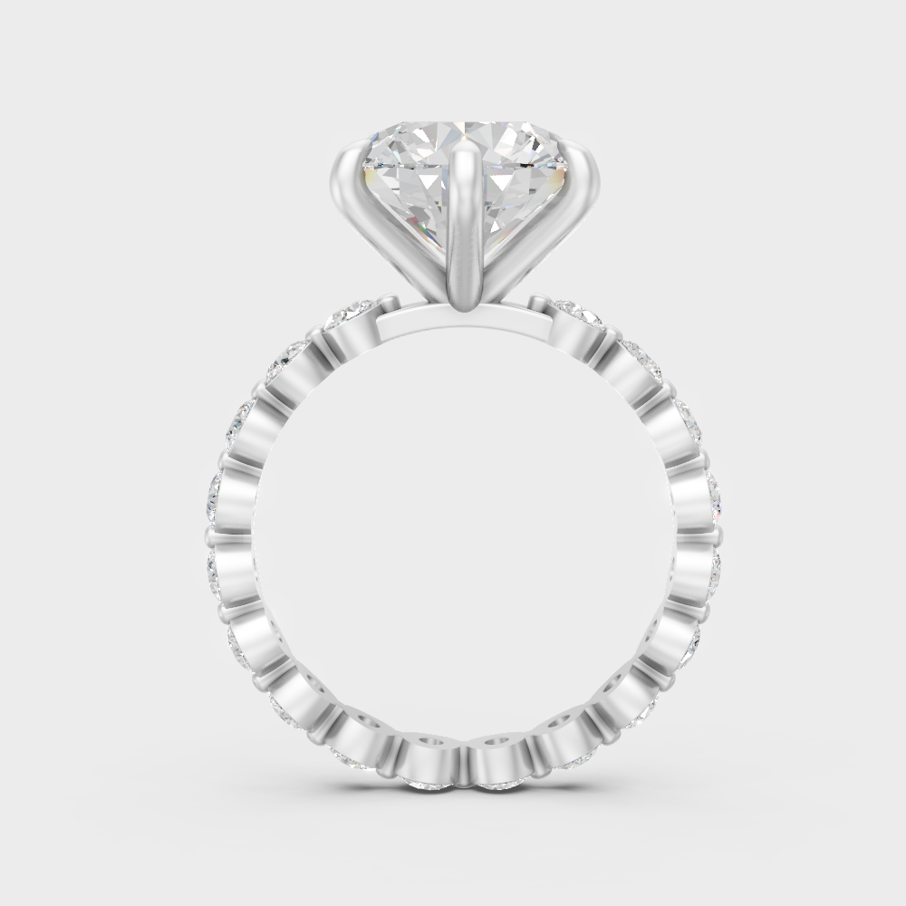 Elegant White Gold Eternity Band Set Fine Jewelry