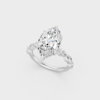Platinum Marquise Cut Diamond Ring Timeless Luxury Design