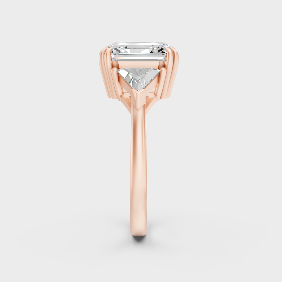 Rose Gold Engagement Ring With Ethical Lab Diamonds