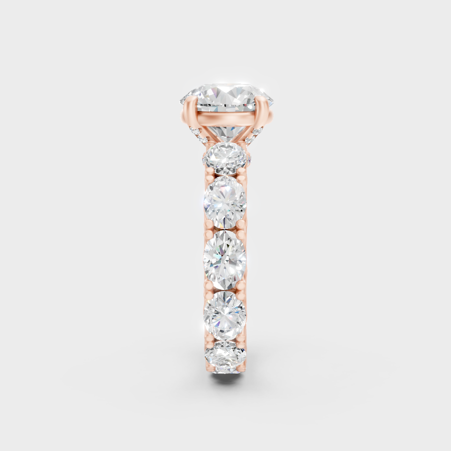 Rose Gold Engagement Ring With Ethical Lab Diamonds