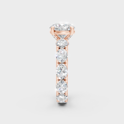 Rose Gold Engagement Ring With Ethical Lab Diamonds