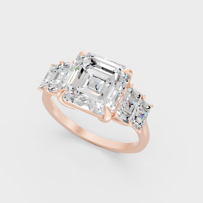 Rose Gold Engagement Ring With Ethical Lab Diamonds