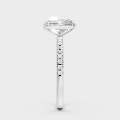 Premium Platinum Radiant Diamond Solitaire Ring Fine Jewelry